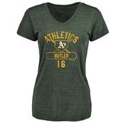 Women's Oakland Athletics Billy Butler ＃16 Base Runner T-Shirt - Green