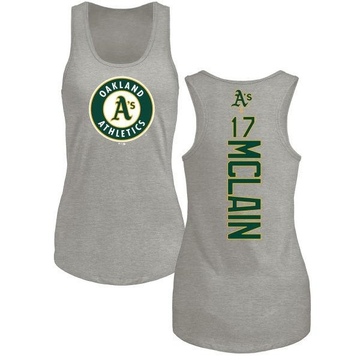 Women's Oakland Athletics Denny Mclain ＃17 Backer Tank Top Ash