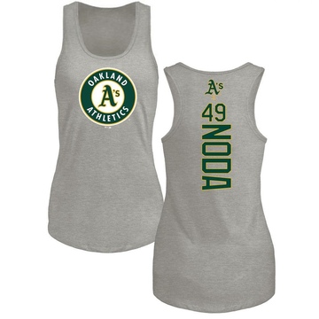 Women's Oakland Athletics Ryan Noda ＃49 Backer Tank Top Ash