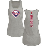 Women's Philadelphia Phillies Buddy Kennedy ＃19 Backer Tank Top Ash