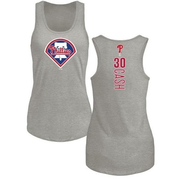 Women's Philadelphia Phillies Dave Cash ＃30 Backer Tank Top Ash