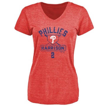 Women's Philadelphia Phillies Josh Harrison ＃2 Base Runner T-Shirt - Red