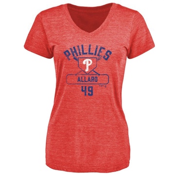 Women's Philadelphia Phillies Kolby Allard ＃49 Base Runner T-Shirt - Red