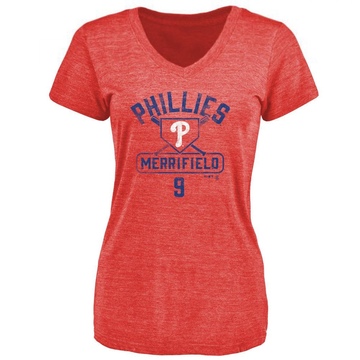 Women's Philadelphia Phillies Whit Merrifield ＃9 Base Runner T-Shirt - Red