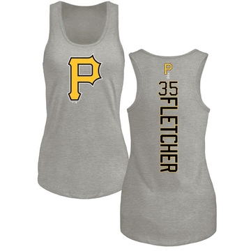 Women's Pittsburgh Pirates Aaron Fletcher ＃35 Backer Tank Top Ash