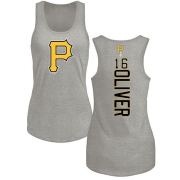 Women's Pittsburgh Pirates Al Oliver ＃16 Backer Tank Top Ash