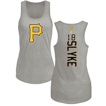 Women's Pittsburgh Pirates Andy Van Slyke ＃18 Backer Tank Top Ash