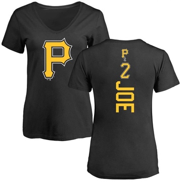 Women's Pittsburgh Pirates Connor Joe ＃2 Backer Slim Fit T-Shirt - Black