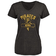 Women's Pittsburgh Pirates Dale Berra ＃4 Base Runner T-Shirt - Black