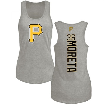 Women's Pittsburgh Pirates Dauri Moreta ＃36 Backer Tank Top Ash