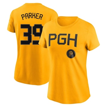 Women's Pittsburgh Pirates Dave Parker ＃39 2023 City Connect Name & Number T-Shirt - Gold