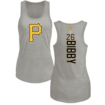 Women's Pittsburgh Pirates Jim Bibby ＃26 Backer Tank Top Ash