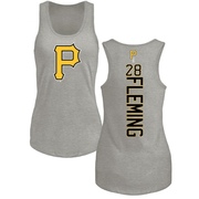 Women's Pittsburgh Pirates Josh Fleming ＃28 Backer Tank Top Ash