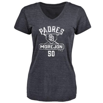 Women's San Diego Padres Adrian Morejon ＃50 Base Runner T-Shirt - Navy