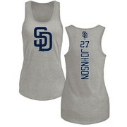 Women's San Diego Padres Bryce Johnson ＃27 Backer Tank Top Ash