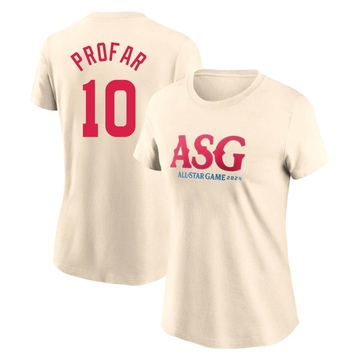 Women's San Diego Padres Jurickson Profar ＃10 Game 2024 All-Star Collection Legend T-Shirt - Cream