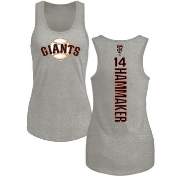 Women's San Francisco Giants Atlee Hammaker ＃14 Backer Tank Top Ash