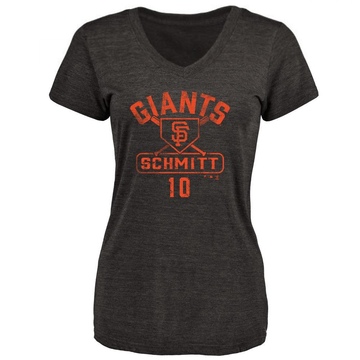 Women's San Francisco Giants Casey Schmitt ＃10 Base Runner T-Shirt - Black
