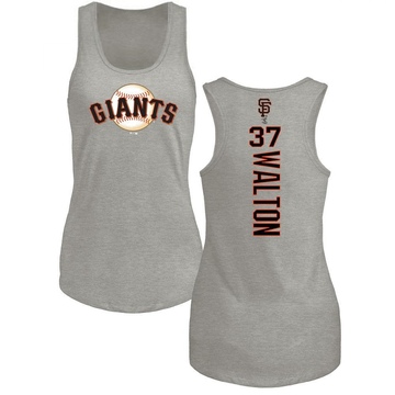 Women's San Francisco Giants Donovan Walton ＃37 Backer Tank Top Ash