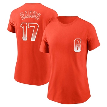 Women's San Francisco Giants Heliot Ramos ＃17 City Connect Name & Number T-Shirt - Orange