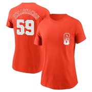 Women's San Francisco Giants Jerar Encarnacion ＃59 City Connect Name & Number T-Shirt - Orange