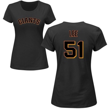Women's San Francisco Giants Jung Hoo Lee ＃51 Roster Name & Number T-Shirt - Black