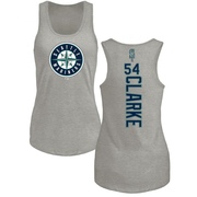 Women's Seattle Mariners Chris Clarke ＃54 Backer Tank Top Ash