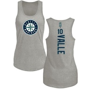 Women's Seattle Mariners Dave Valle ＃10 Backer Tank Top Ash