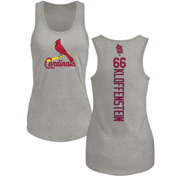 Women's St. Louis Cardinals Adam Kloffenstein ＃66 Backer Tank Top Ash