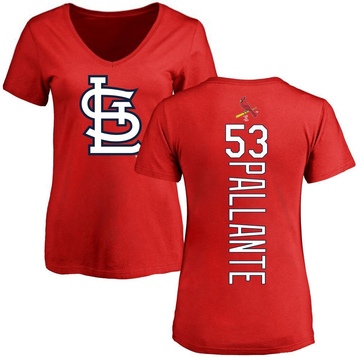 Women's St. Louis Cardinals Andre Pallante ＃53 Backer Slim Fit T-Shirt - Red