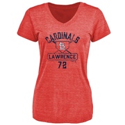 Women's St. Louis Cardinals Casey Lawrence ＃72 Base Runner T-Shirt - Red