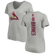 Women's St. Louis Cardinals Jacob Barnes ＃61 Backer Slim Fit T-Shirt Ash