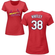 Women's St. Louis Cardinals Kodi Whitley ＃38 Roster Name & Number T-Shirt - Red