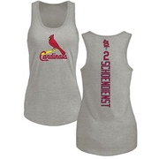 Women's St. Louis Cardinals Red Schoendienst ＃2 Backer Tank Top Ash