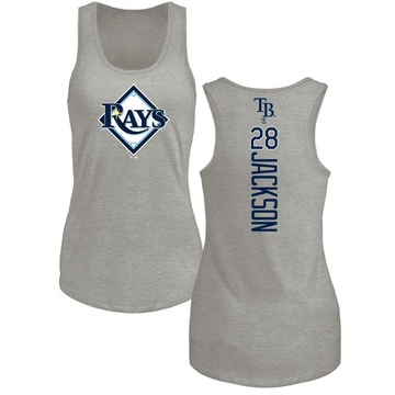 Women's Tampa Bay Rays Alex Jackson ＃28 Backer Tank Top Ash