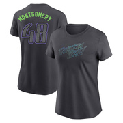 Women's Tampa Bay Rays Mason Montgomery ＃48 2024 City Connect T-Shirt - Charcoal