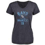 Women's Tampa Bay Rays Rob Brantly ＃19 Base Runner T-Shirt - Navy