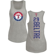 Women's Texas Rangers Adrian Beltre ＃29 Backer Tank Top Ash