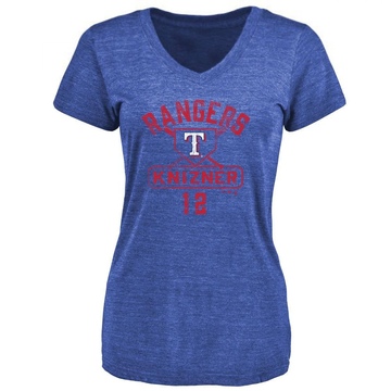 Women's Texas Rangers Andrew Knizner ＃12 Base Runner T-Shirt - Royal