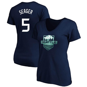 Women's Texas Rangers Corey Seager ＃5 Game 2023 All-Star Outdoors Local Legend Name & Number T-Shirt - Navy