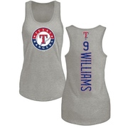 Women's Texas Rangers Ted Williams ＃9 Backer Tank Top Ash