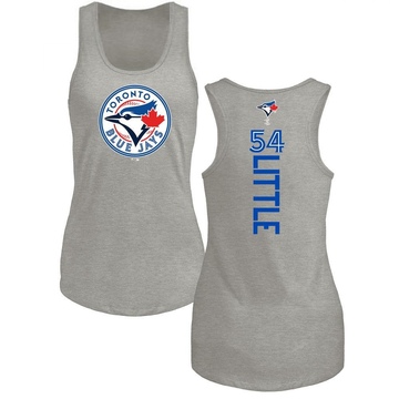 Women's Toronto Blue Jays Brendon Little ＃54 Backer Tank Top Ash