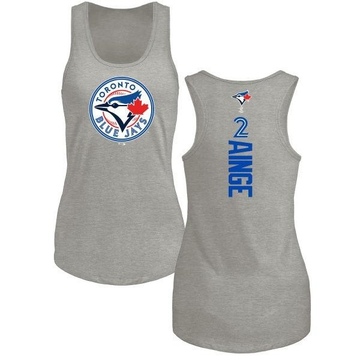 Women's Toronto Blue Jays Danny Ainge ＃2 Backer Tank Top Ash