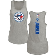 Women's Toronto Blue Jays Danny Jansen ＃9 Backer Tank Top Ash