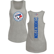 Women's Toronto Blue Jays Nick Robertson ＃52 Backer Tank Top Ash