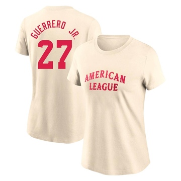Women's Toronto Blue Jays Vladimir Guerrero Jr. ＃27 Game American League 2024 All-Star Team T-Shirt - Cream