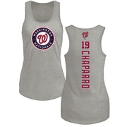 Women's Washington Nationals Andres Chaparro ＃19 Backer Tank Top Ash