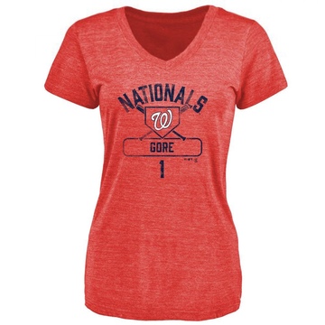 Women's Washington Nationals MacKenzie Gore ＃1 Base Runner T-Shirt - Red