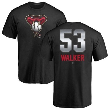 Youth Arizona Diamondbacks Christian Walker ＃53 Midnight Mascot T-Shirt - Black