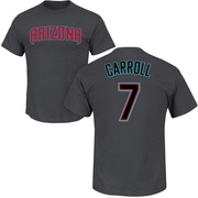 Youth Arizona Diamondbacks Corbin Carroll ＃7 Roster Name & Number T-Shirt - Charcoal